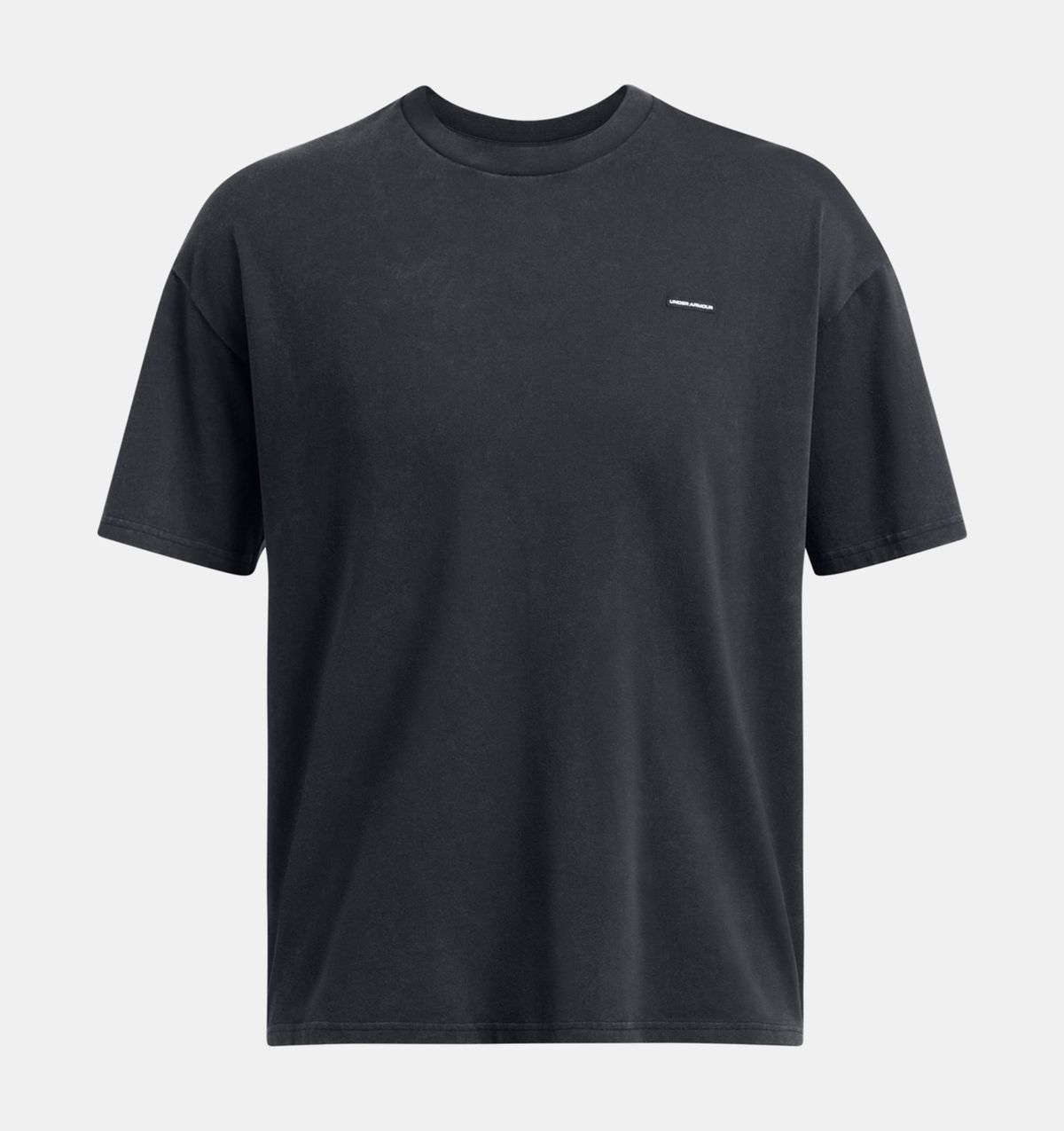 언더아머(UNDERARMOUR) 남성 UA 헤비웨이트 오버사이즈 로고 워시 반팔1389147-001