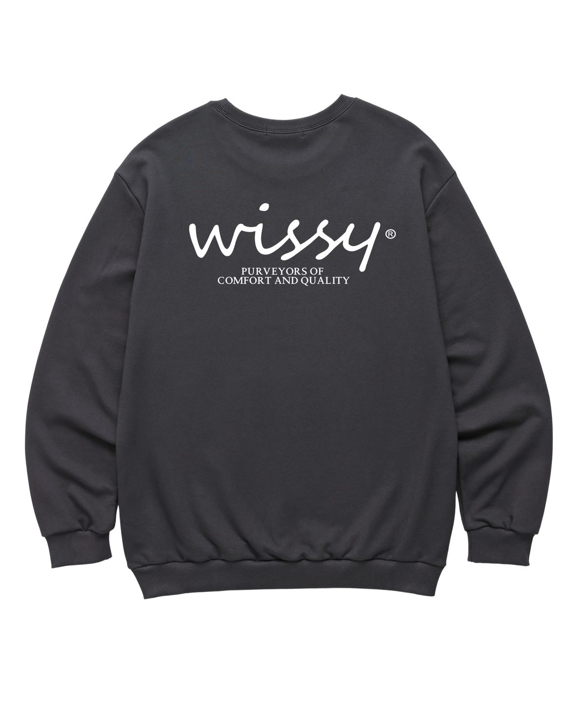 위씨(WISSY) BASIC LOGO 맨투맨 (WLS005) 차콜
