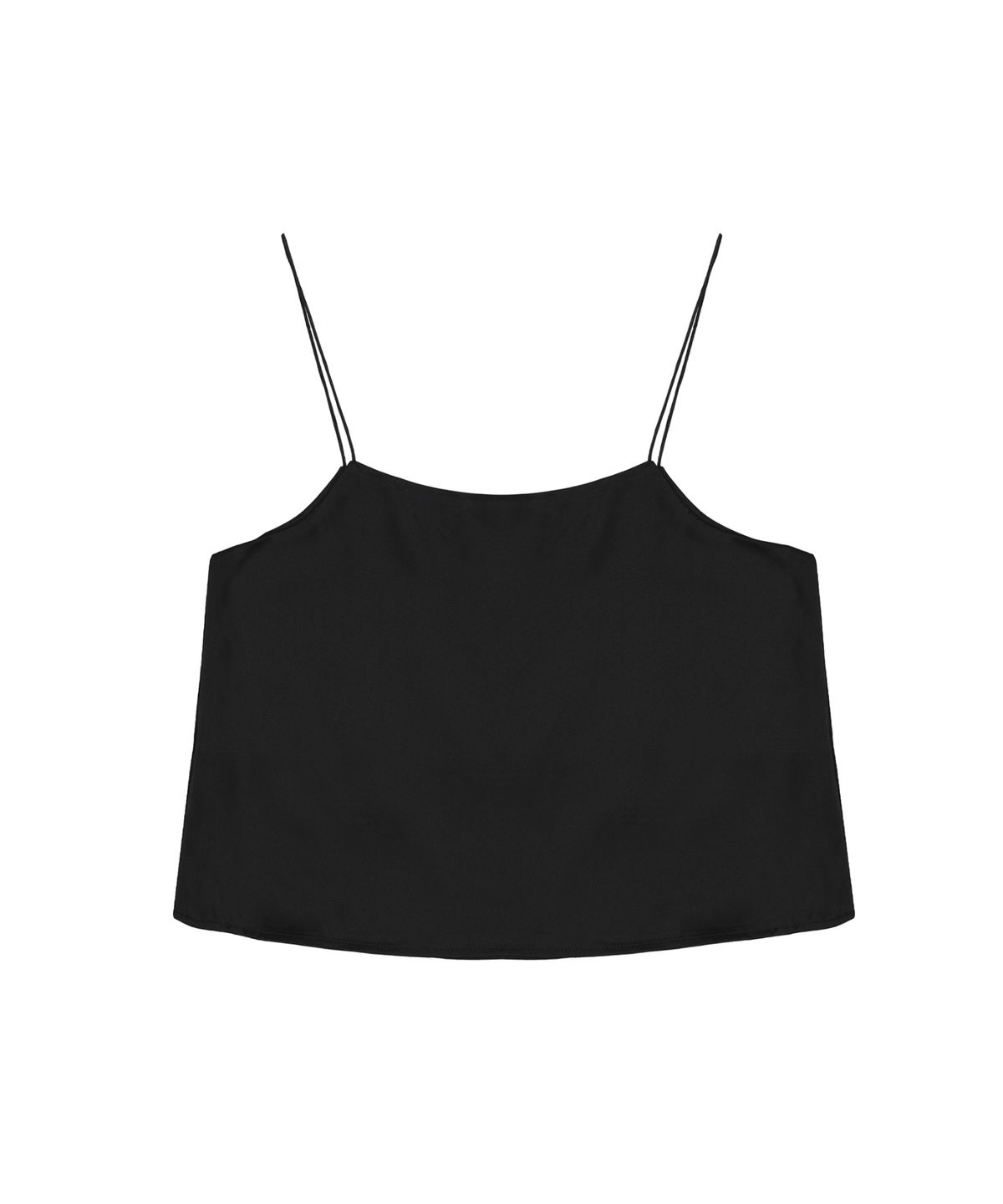 닉앤니콜(NICK&NICOLE) SATIN CROP SLEEVELESS TOP_BLACK