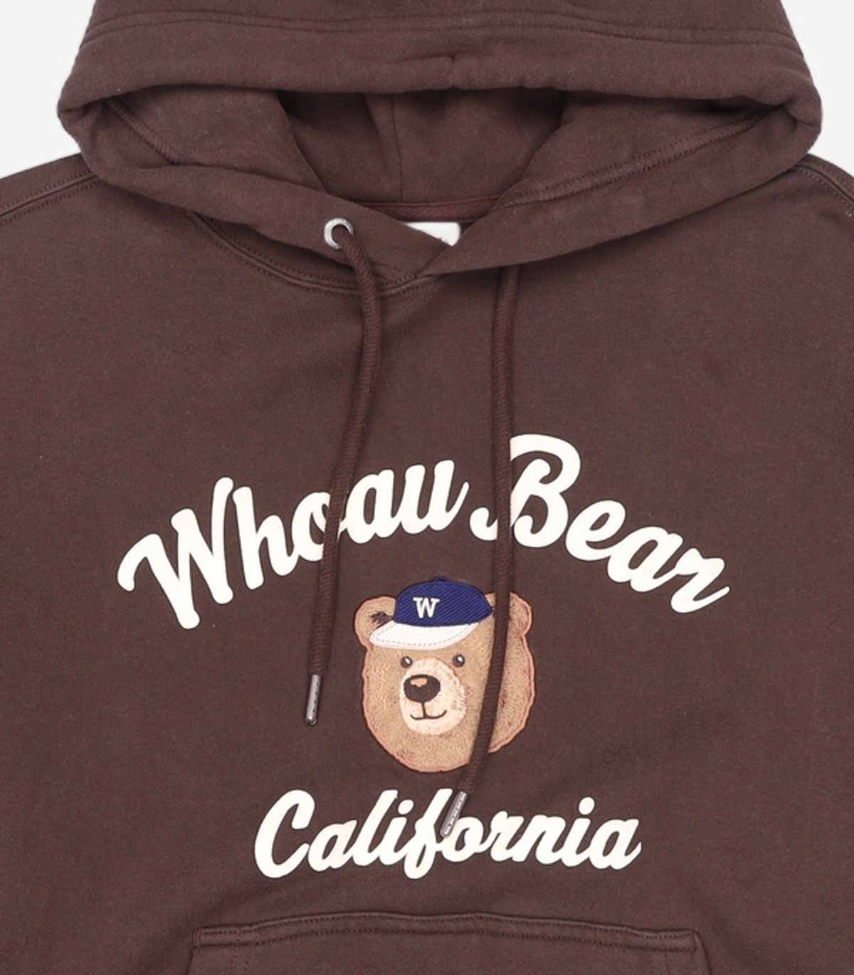 후아유(WHO.A.U) Steve Campus Patch Hoodie(Brushed)/ WHMHF4T21U M