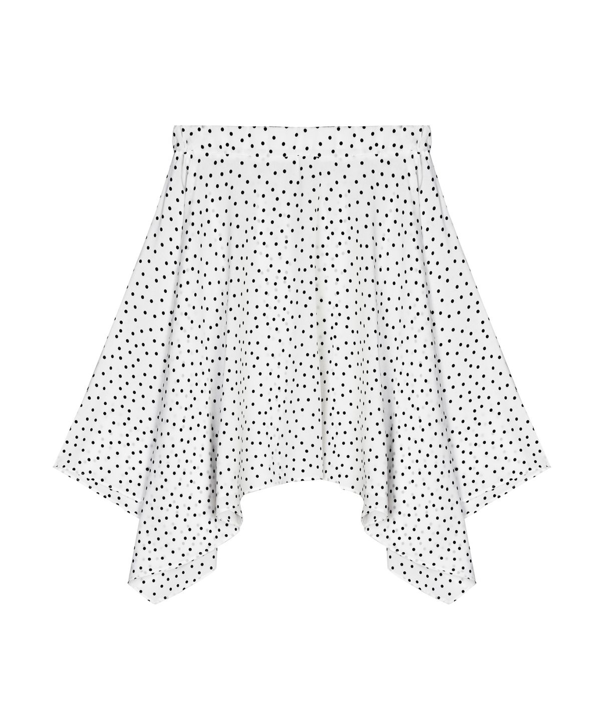 닉앤니콜(NICK&NICOLE) ELASTIC WAIST SATIN DOT SKIRT_IVORY