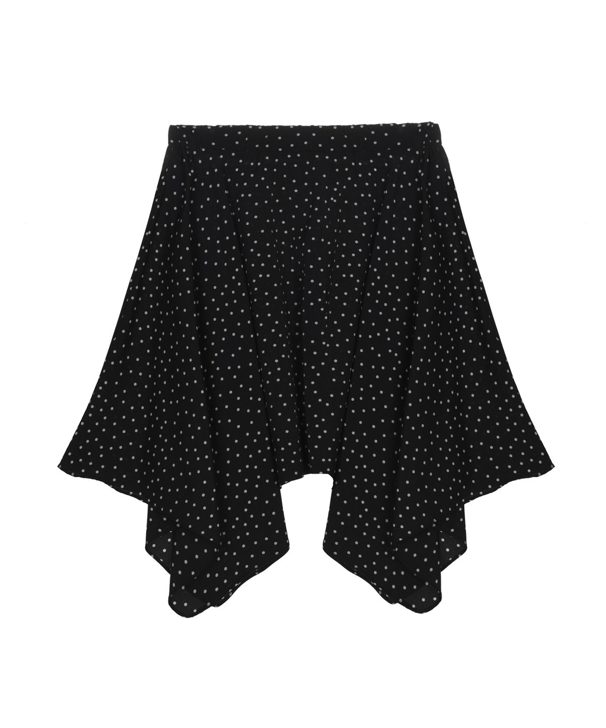 닉앤니콜(NICK&NICOLE) ELASTIC WAIST SATIN DOT SKIRT_BLACK