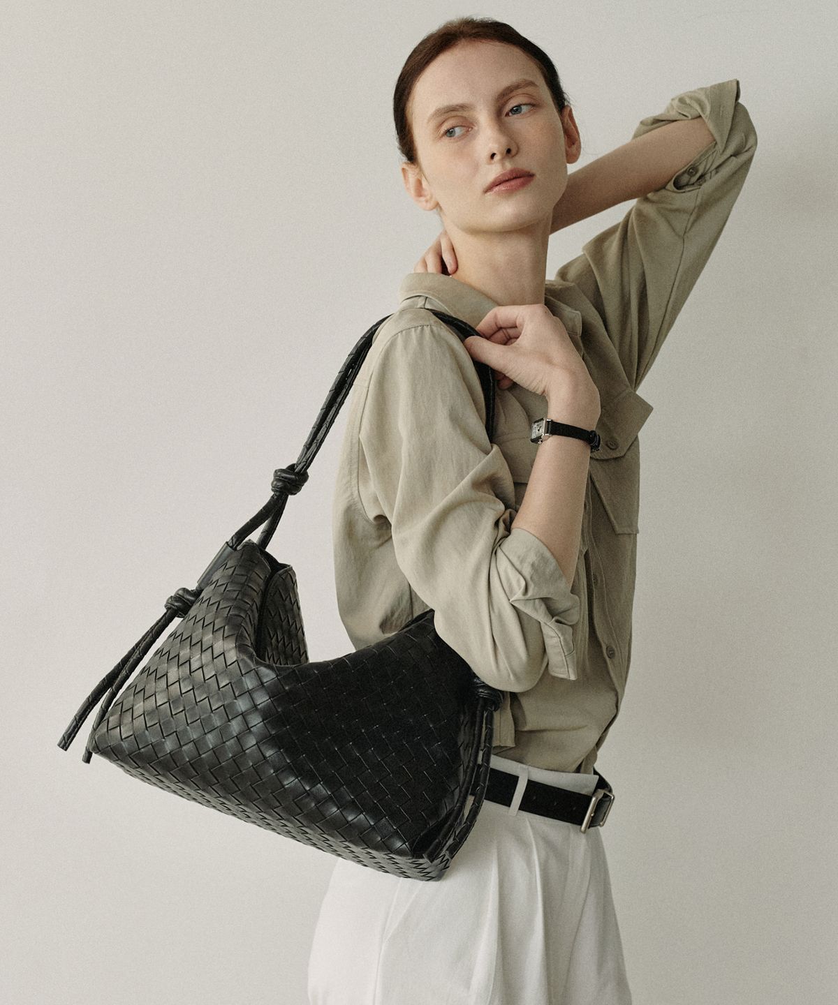 모어모르(MOREMORR) NODI BAG _ weaving black 위빙백