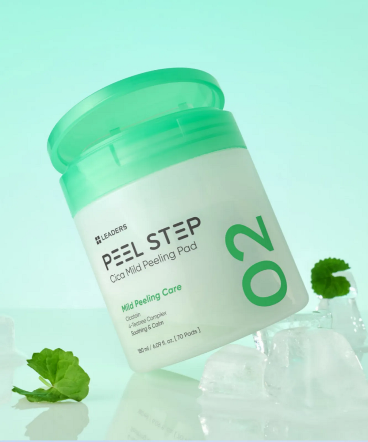리더스코스메틱(LEADERS COSMETICS) 리더스 필스텝 시카 마일드 필링 패드 70매 2개 / 카밍 블레미쉬 세럼 10ml 증정