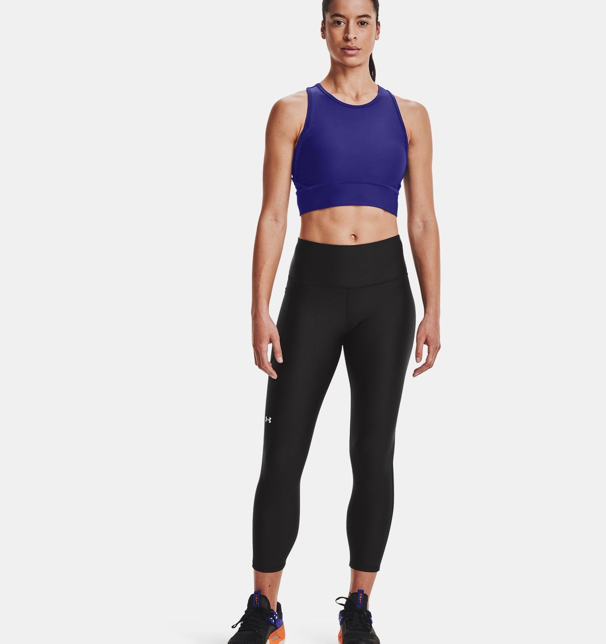 언더아머(UNDERARMOUR) 여성 HeatGear 노슬립 웨이스트밴드 앵클 레깅스1365335-001