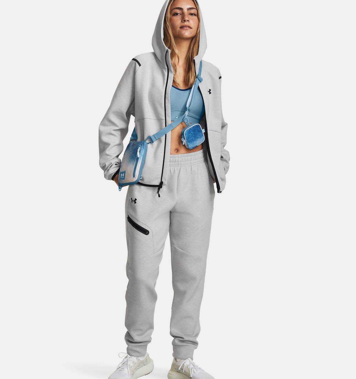 언더아머(UNDERARMOUR) 여성 UA 언스타퍼블 플리스 풀 집1379842-011