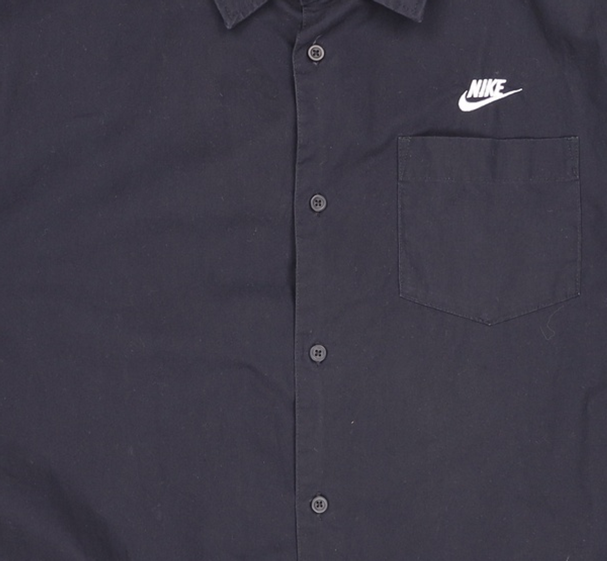 나이키(NIKE) 클럽 반소매 옥스퍼드 버튼업 탑 M - 블랙:화이트 / FN3903-010 105