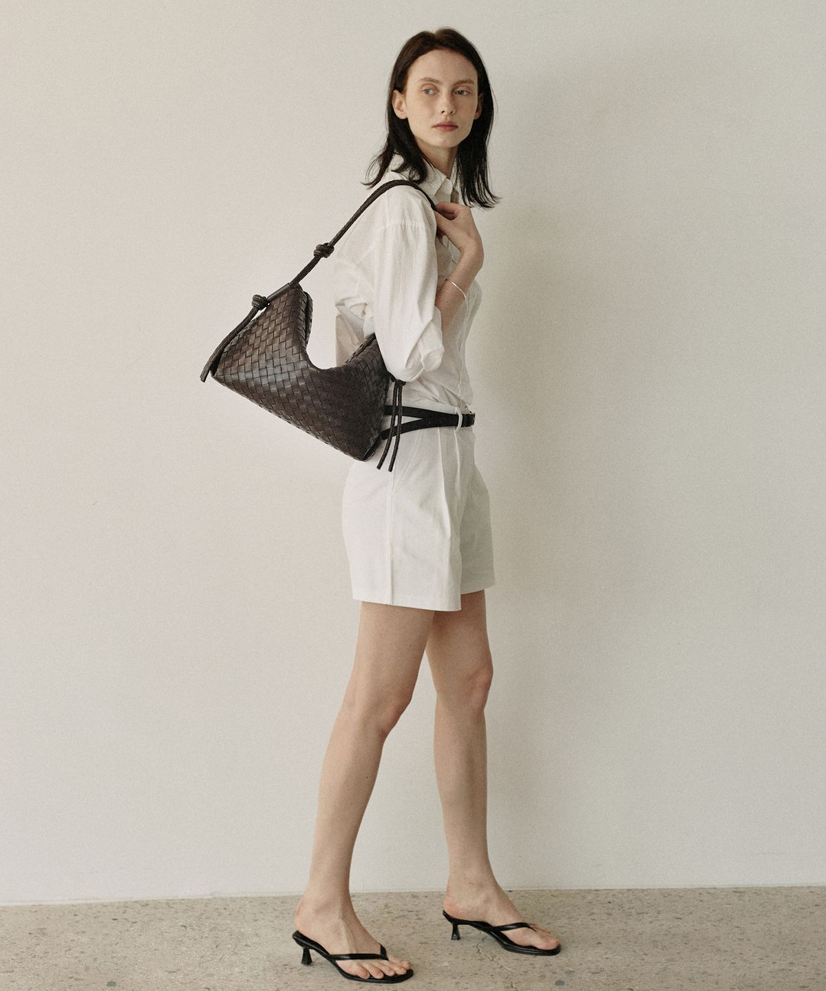 모어모르(MOREMORR) NODI BAG _ weaving brown 위빙백