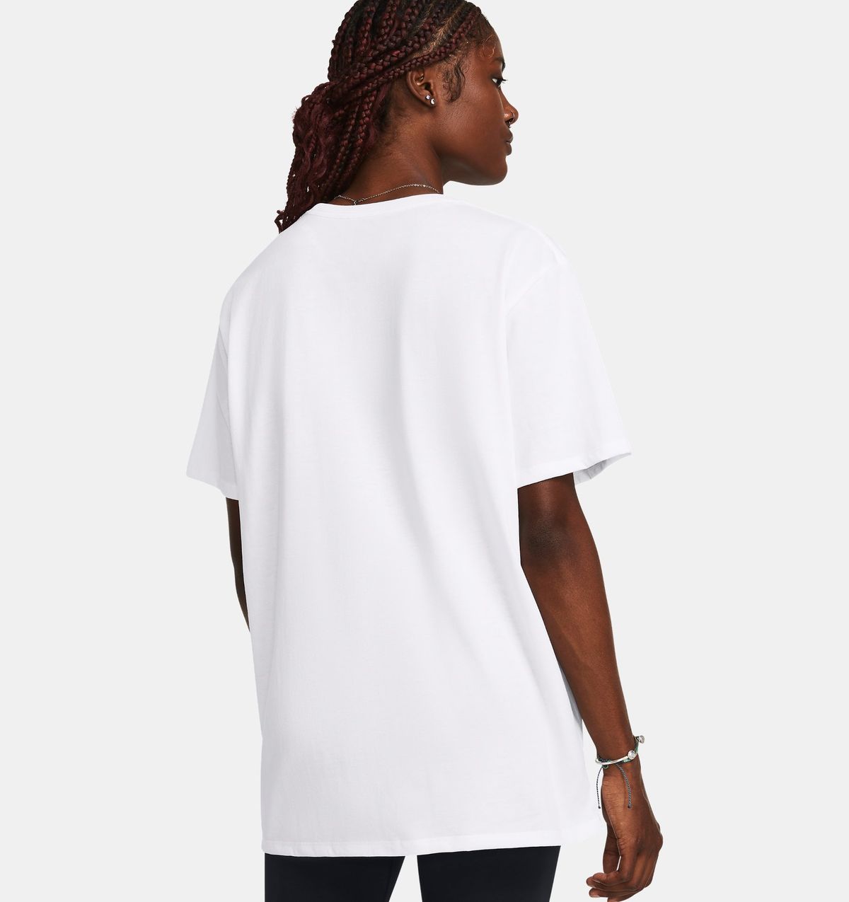 언더아머(UNDERARMOUR) 여성 UA 캠퍼스 오버사이즈 반팔1387193-100