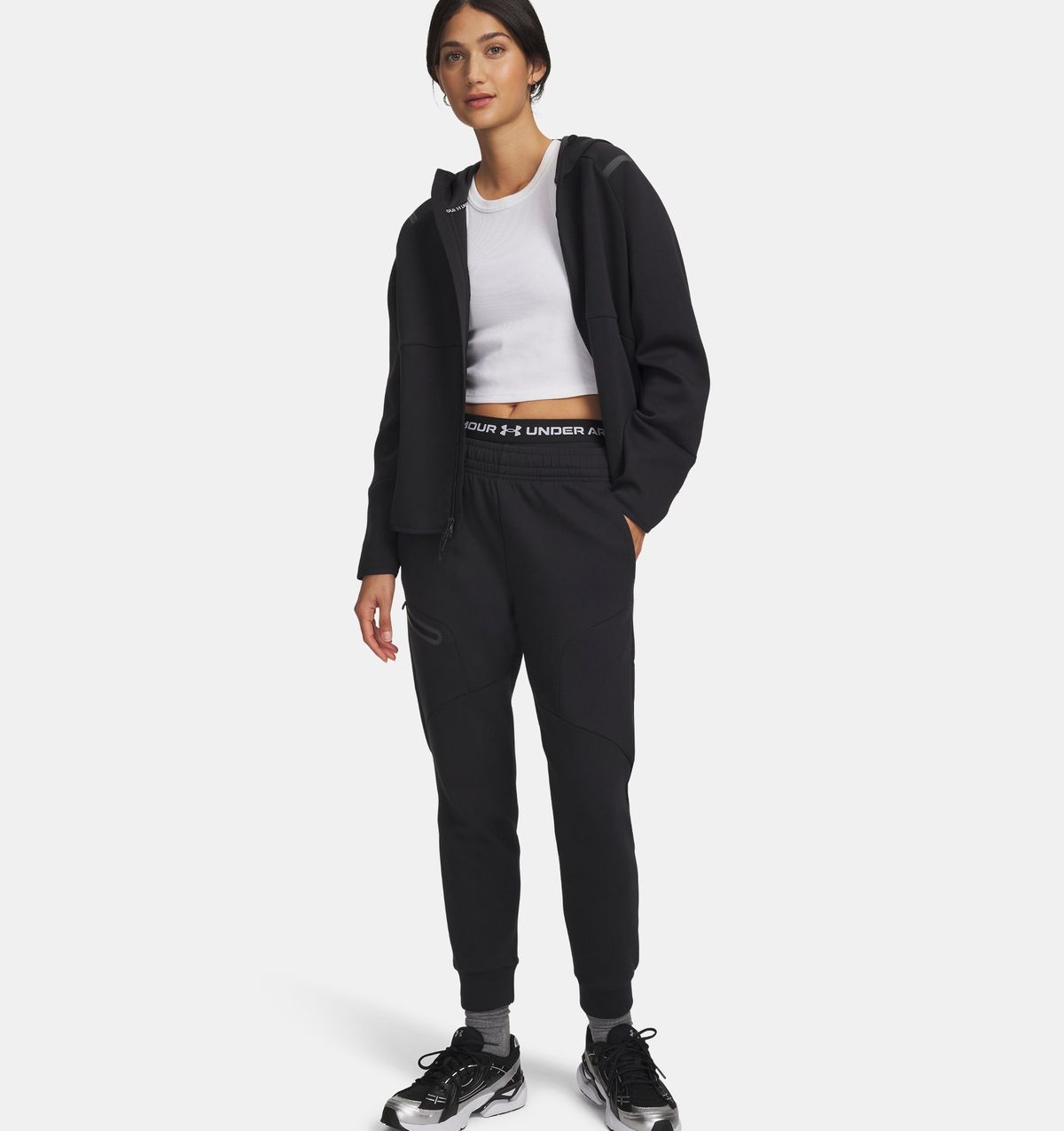 언더아머(UNDERARMOUR) 여성 UA 언스타퍼블 플리스 조거1379846-001