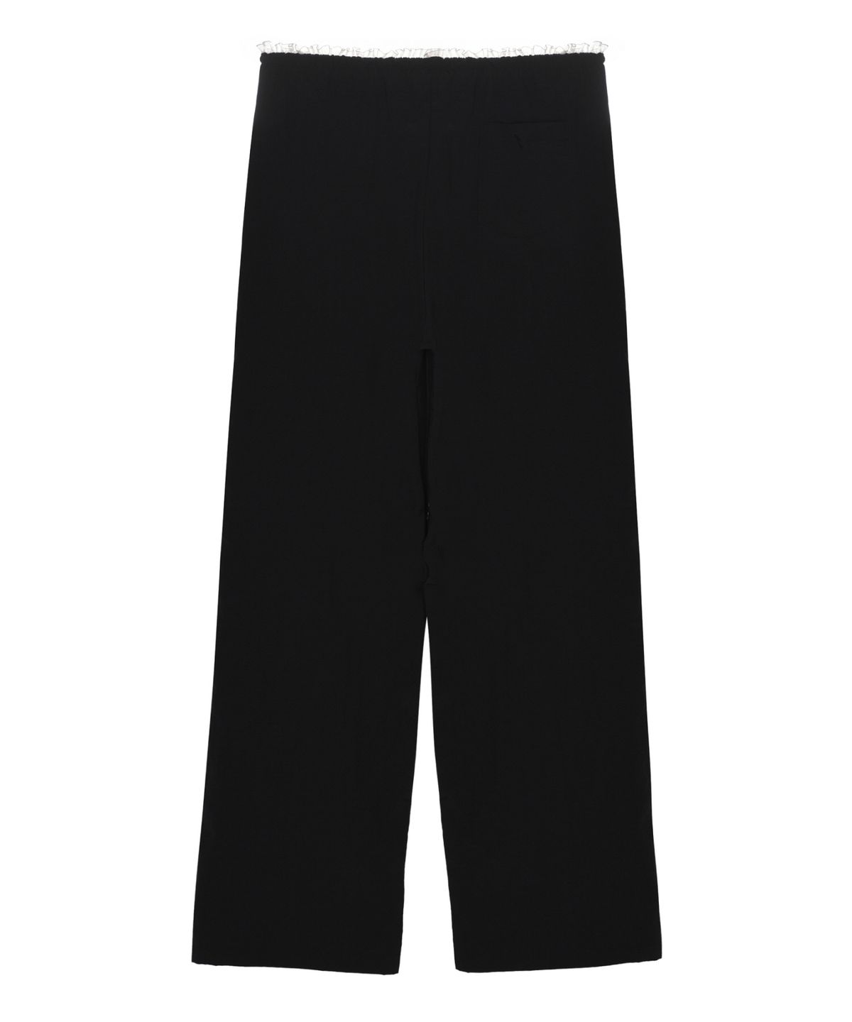 닉앤니콜(NICK&NICOLE) LACE NYLON WIDE PANTS_BLACK