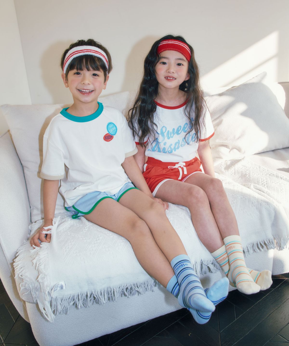 아웃도어 프로덕츠 키즈(OUTDOOR PRODUCTS KIDS) 키즈 캔디 스트라이프 중목 5족 (2color)