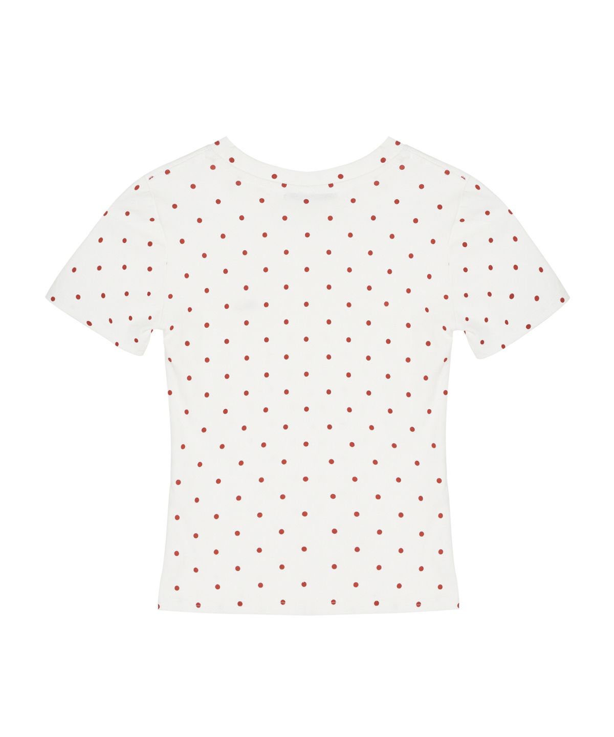 닉앤니콜(NICK&NICOLE) DOT HALF SLEEVE TOP_RED