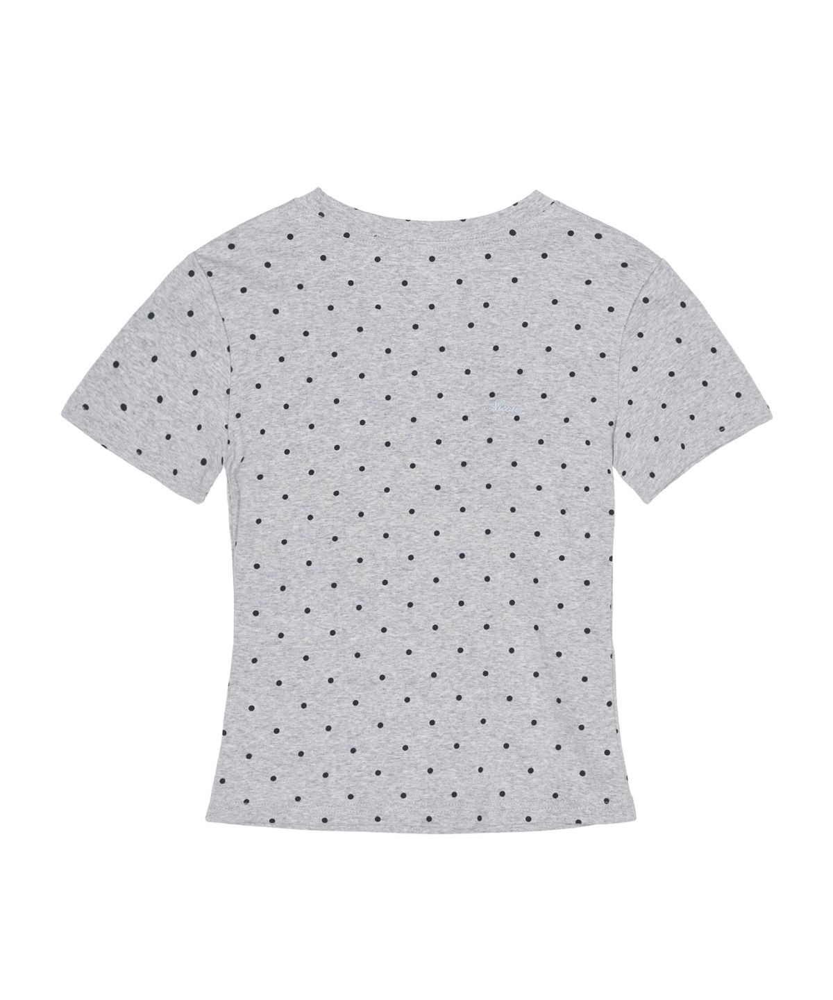 닉앤니콜(NICK&NICOLE) DOT HALF SLEEVE TOP_GRAY
