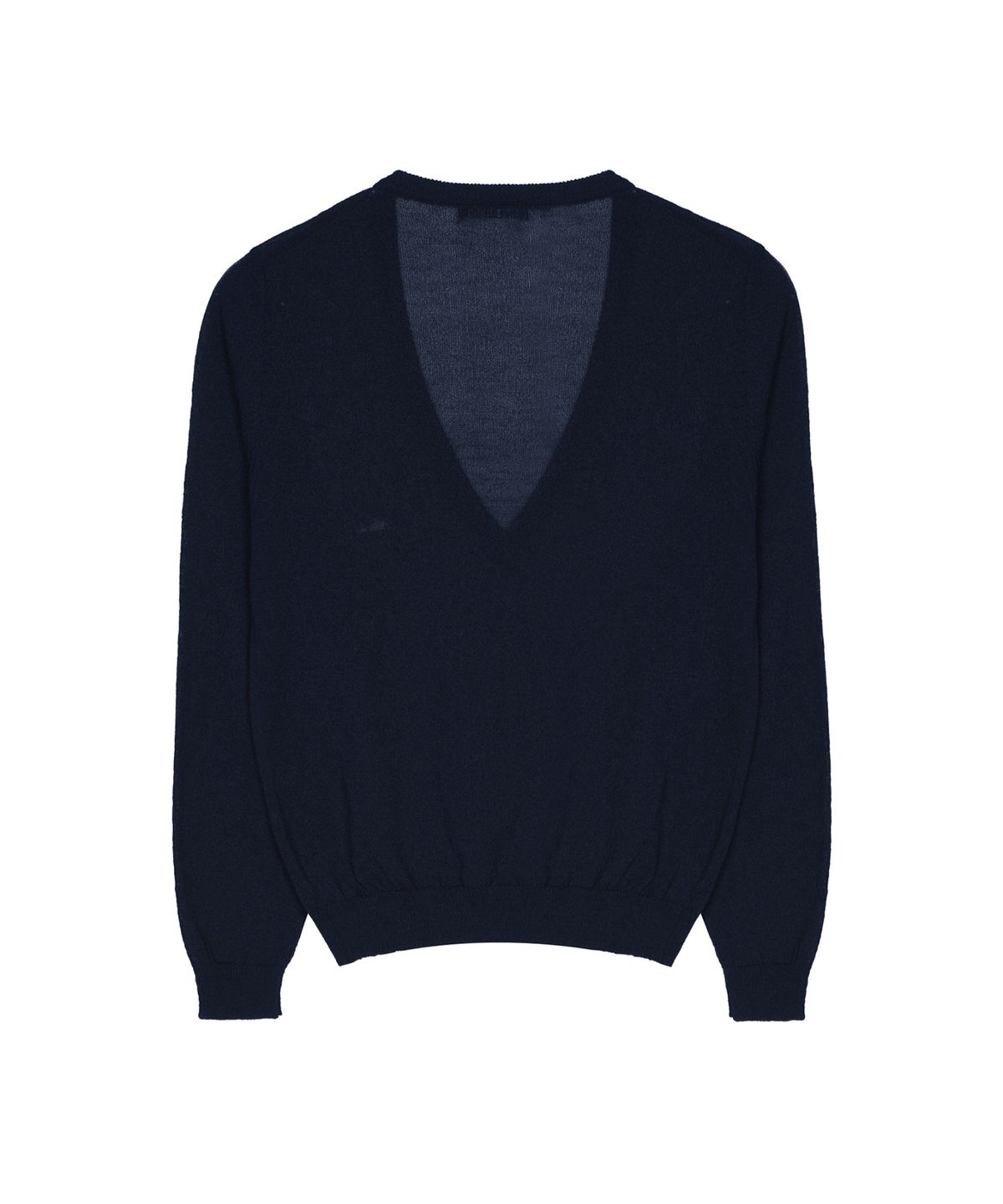 닉앤니콜(NICK&NICOLE) SHEER V-NECK KNIT TOP_NAVY