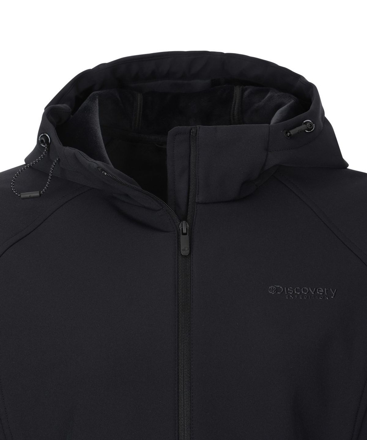 디스커버리 익스페디션(DISCOVERY EXPEDITION) 여성 2L 본딩 기모 후드 자켓 (SET-UP) (BLACK)