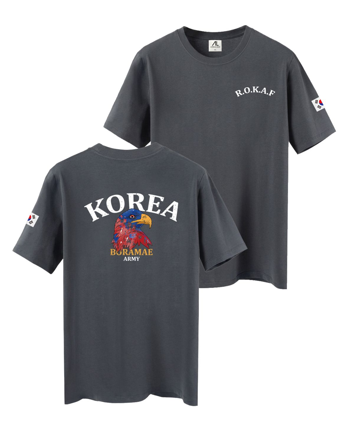 엠블룩(AMBLELOOK) 프리미엄 면스판 로카 반팔티 BORAMAE KOERA (4color)