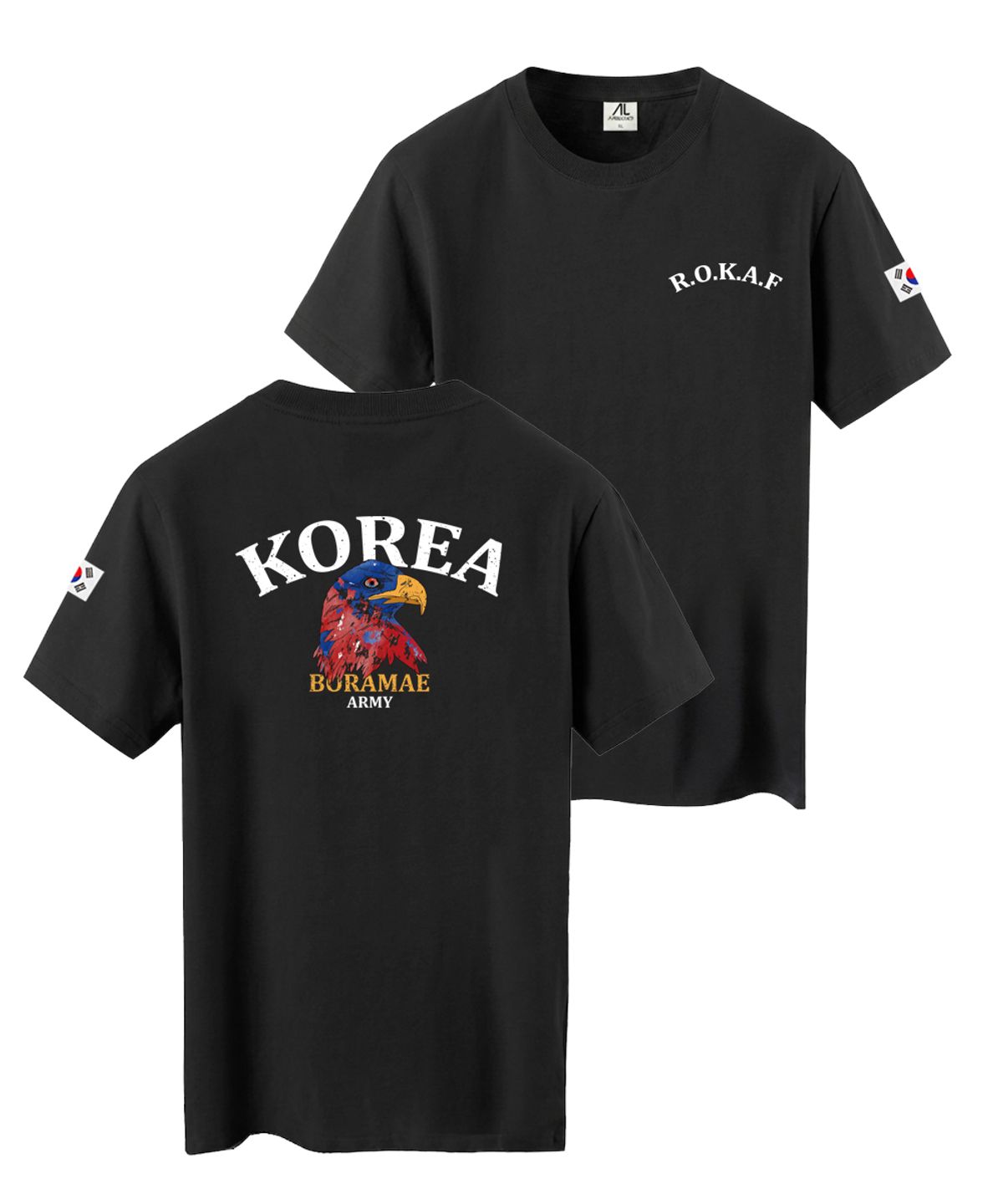 엠블룩(AMBLELOOK) 프리미엄 면스판 로카 반팔티 BORAMAE KOERA (4color)