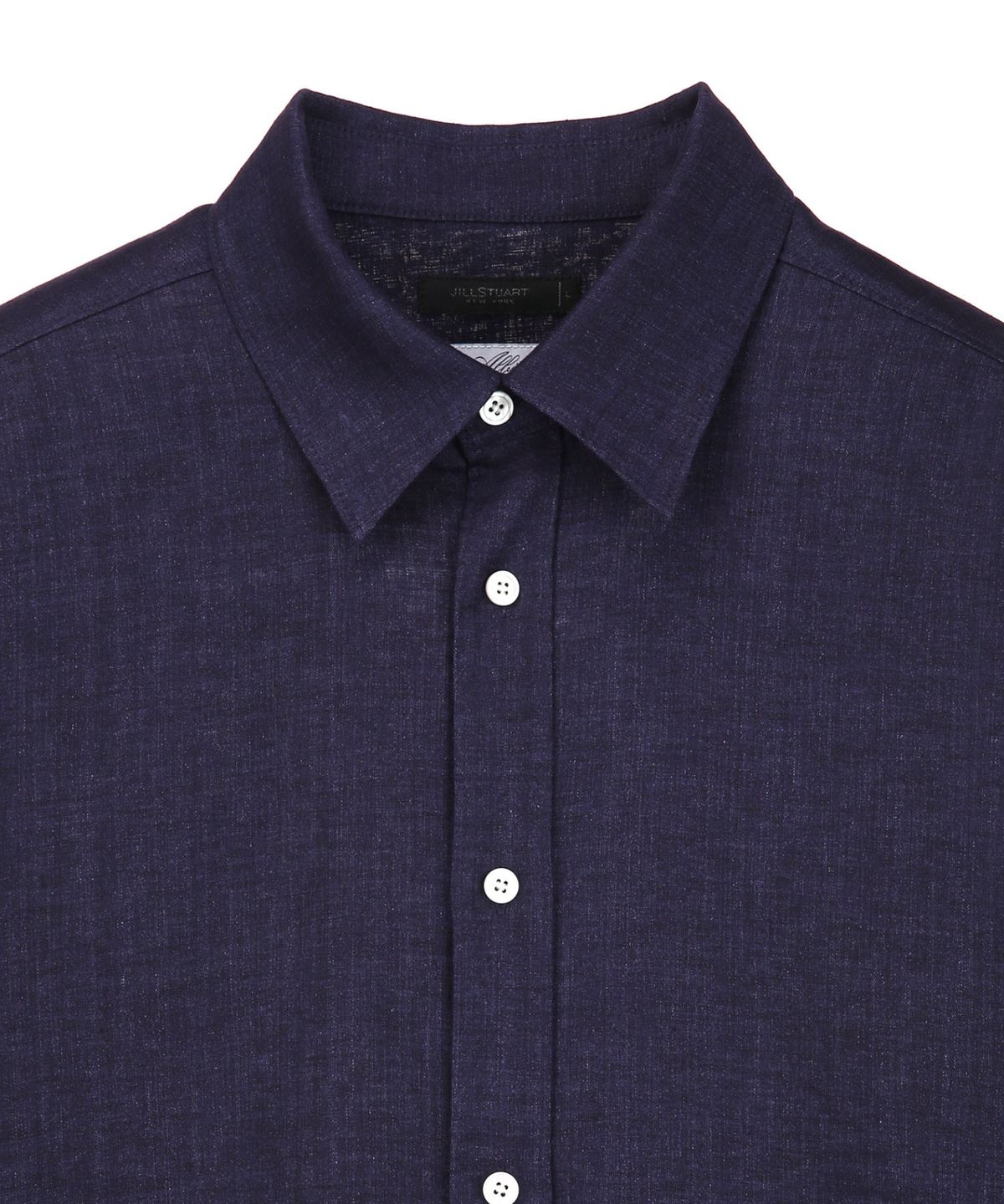 질스튜어트뉴욕 맨(JILLSTUART NEWYORK MEN) [THE TWILL] 내추럴 스트레치 린넨 셔츠  - 네이비 (JNSH6B614N2)