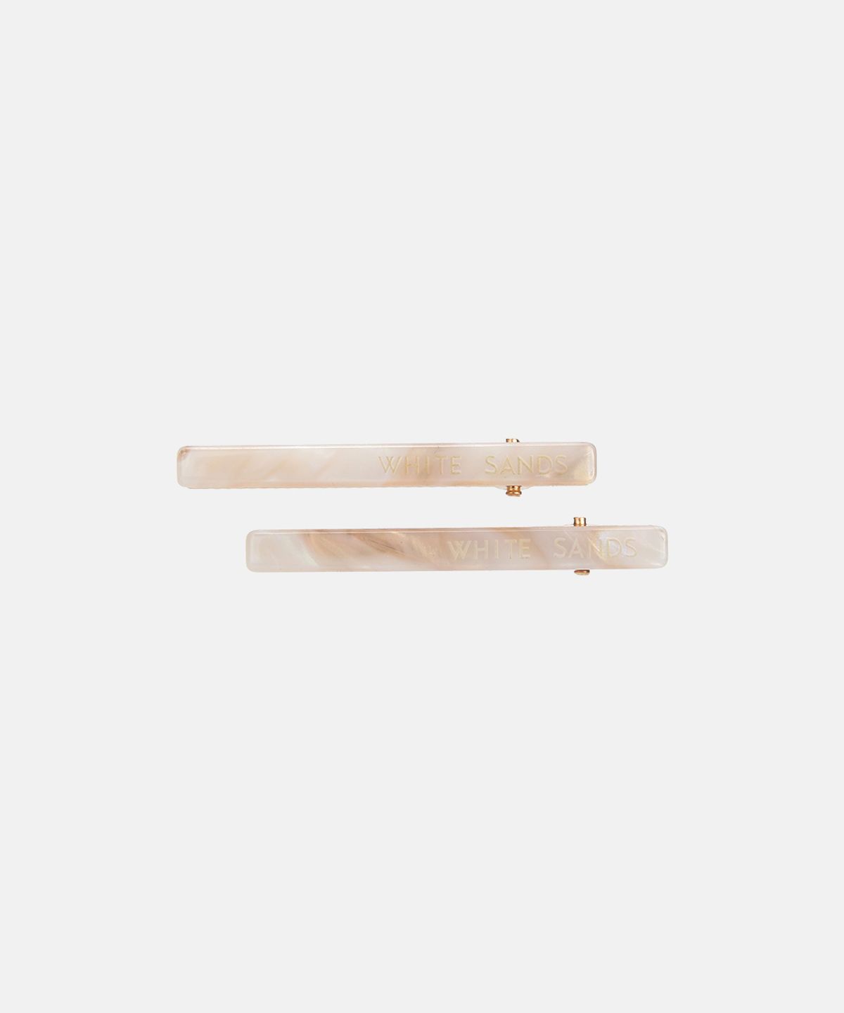 화이트샌즈(WHITE SANDS) 아세테이트 미라주 마블 소형 헤어핀 소레아 2PCS 1SET