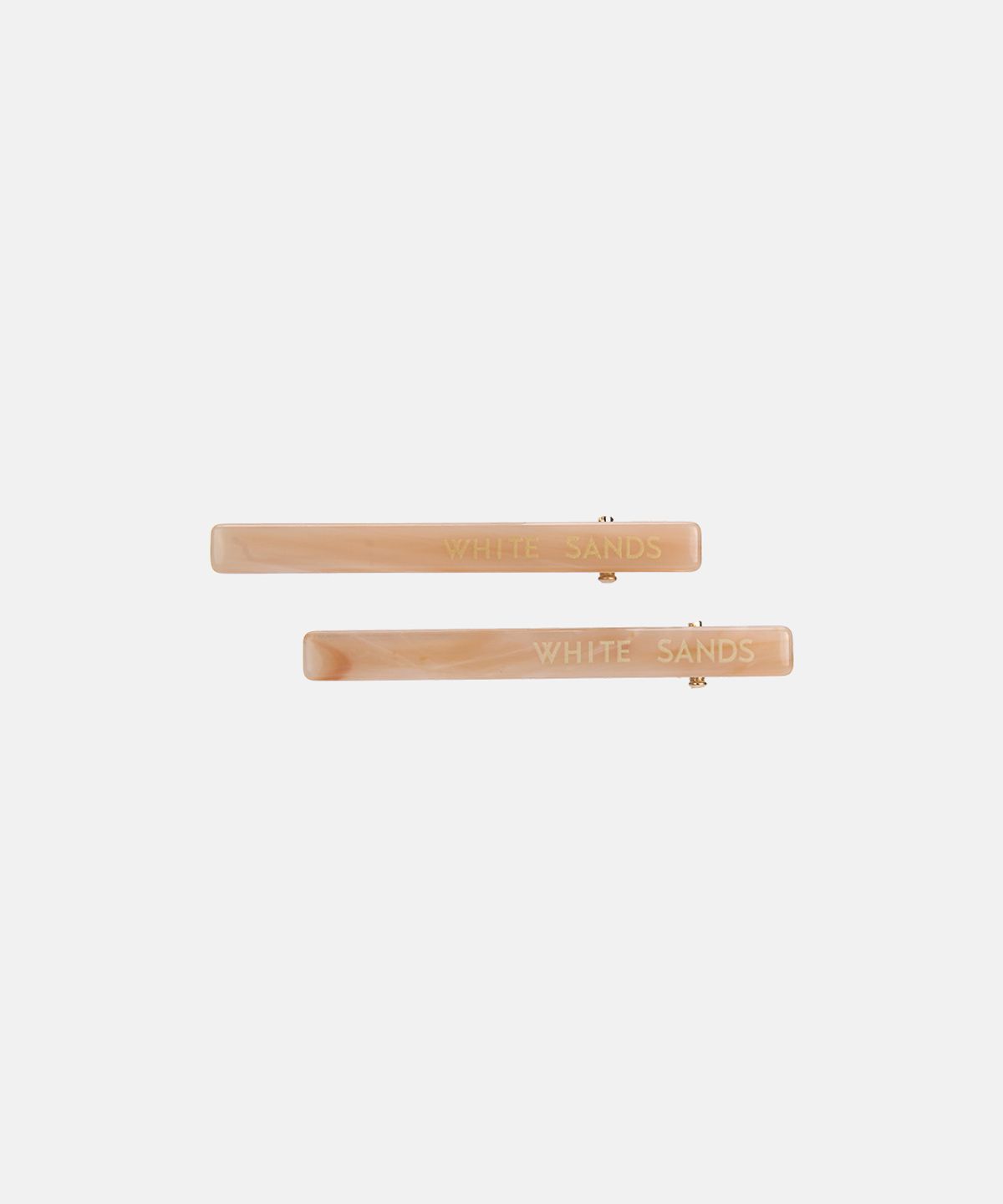 화이트샌즈(WHITE SANDS) 아세테이트 미라주 마블 소형 헤어핀 소레아 2PCS 1SET