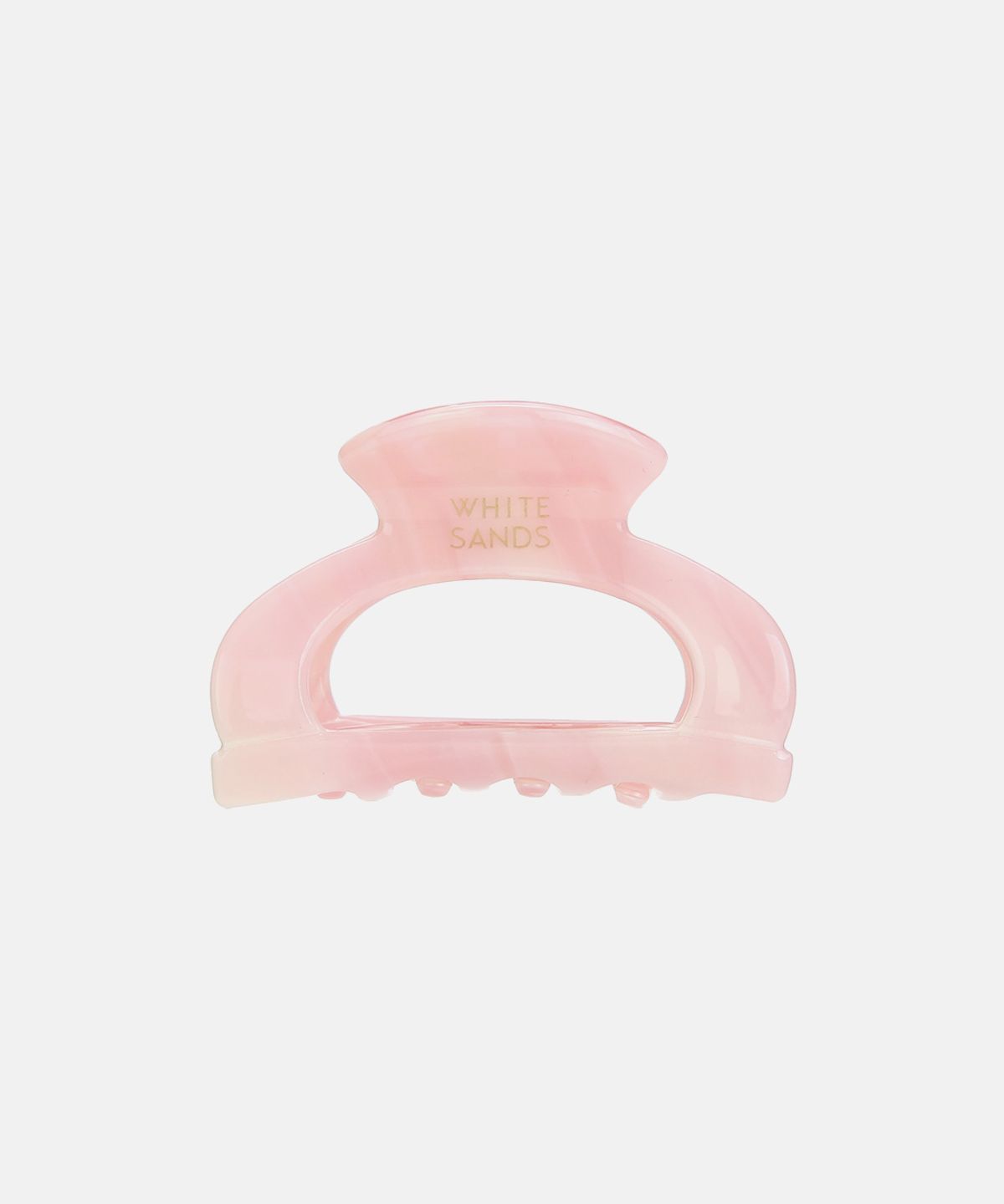 화이트샌즈(WHITE SANDS) 아세테이트 소프트 마블 반달 중형 집게핀 엘로스 (3 colors)