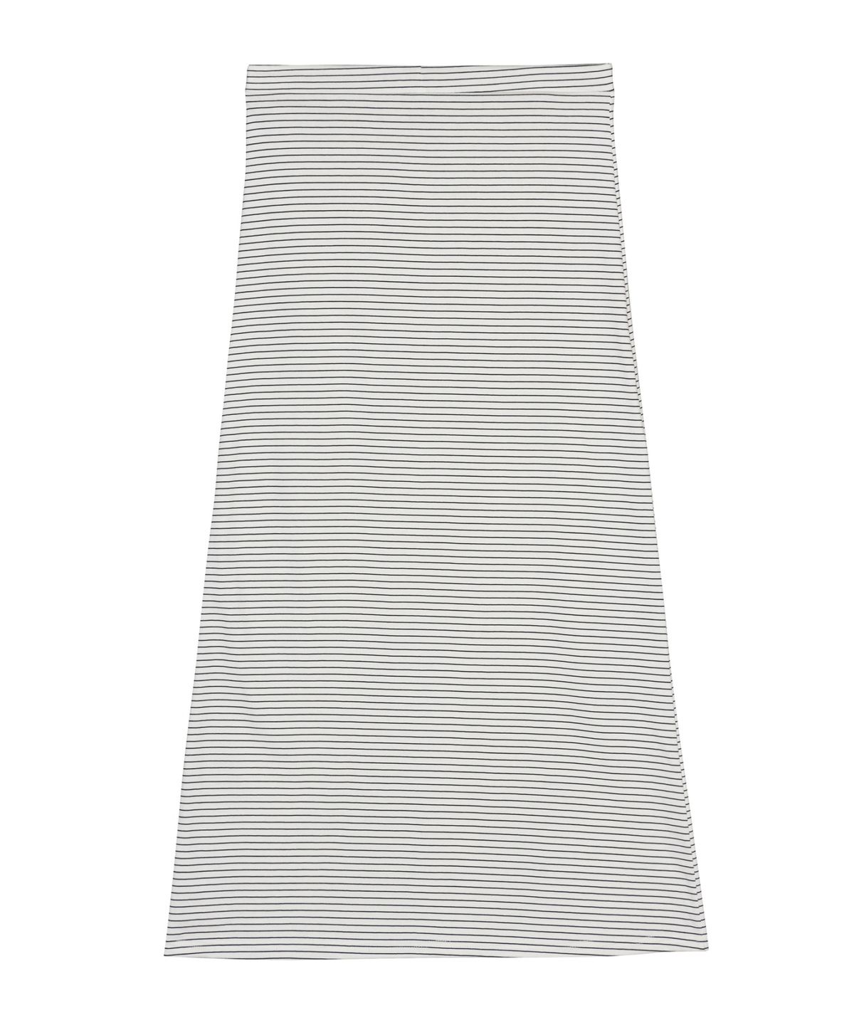닉앤니콜(NICK&NICOLE) STRIPE STRING LONG SKIRT_WHITE