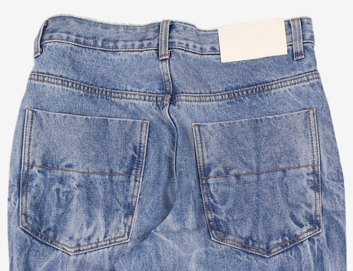데케트(DECET) Mid Rise Wide Jeans DCPT027BlueCenter 28
