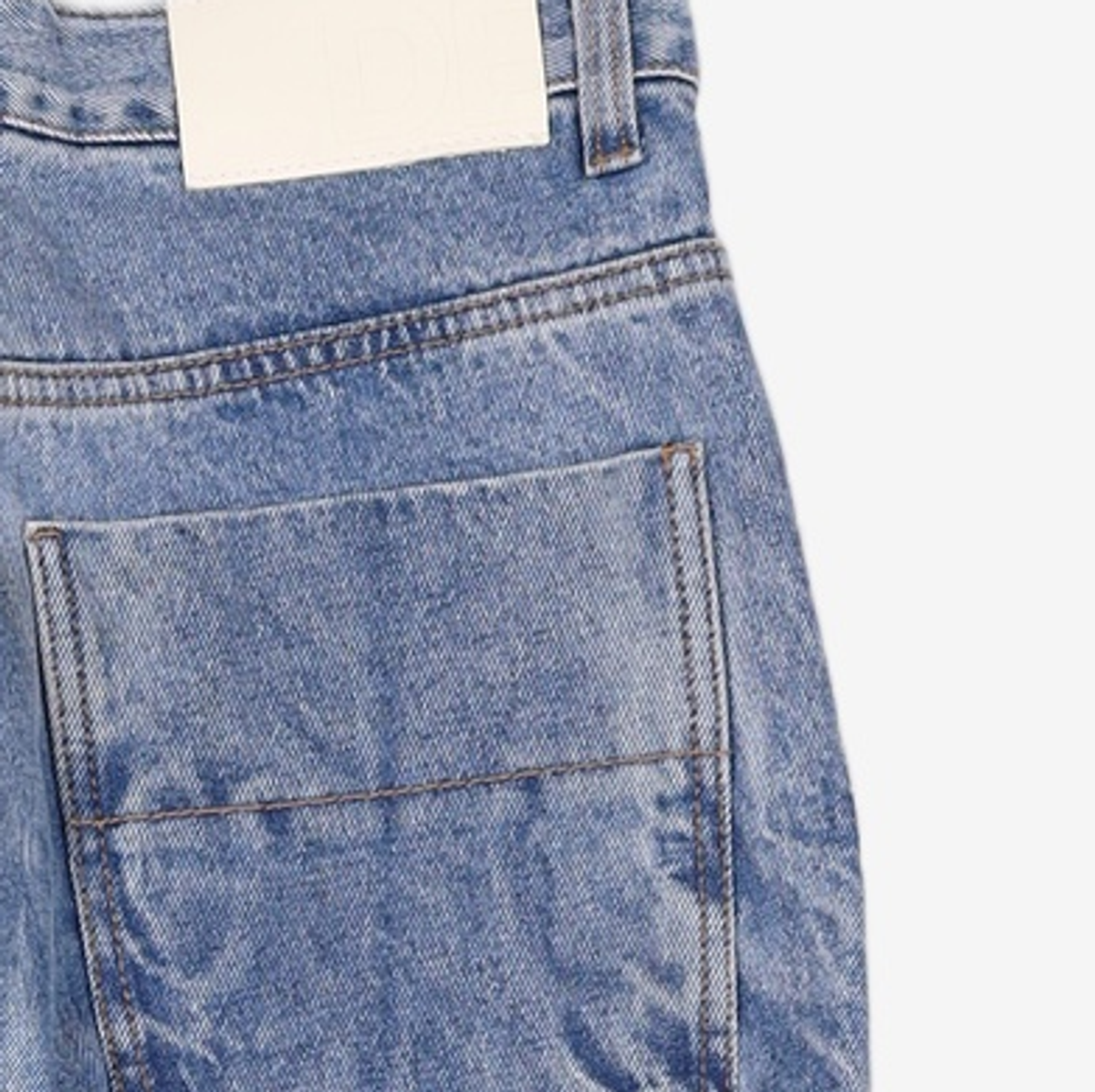 데케트(DECET) Mid Rise Wide Jeans DCPT027BlueCenter 28