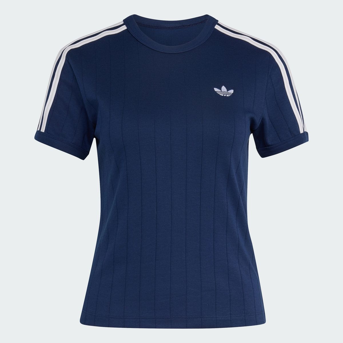 아디다스(ADIDAS) 핀스트라이프 쇼트 슬리브 슬림 티 KS9992