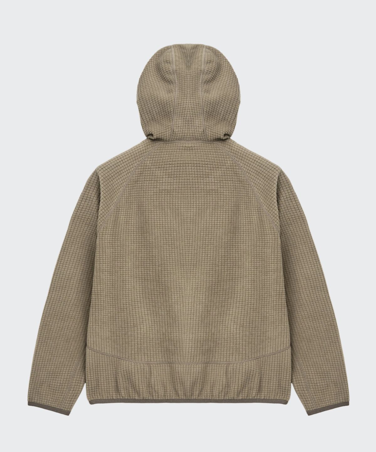 무신사 스탠다드 키즈(MUSINSA STANDARD KIDS) [시티 레저] 그리드 폴라 플리스 후디드 긴소매 티셔츠 [머드 베이지]