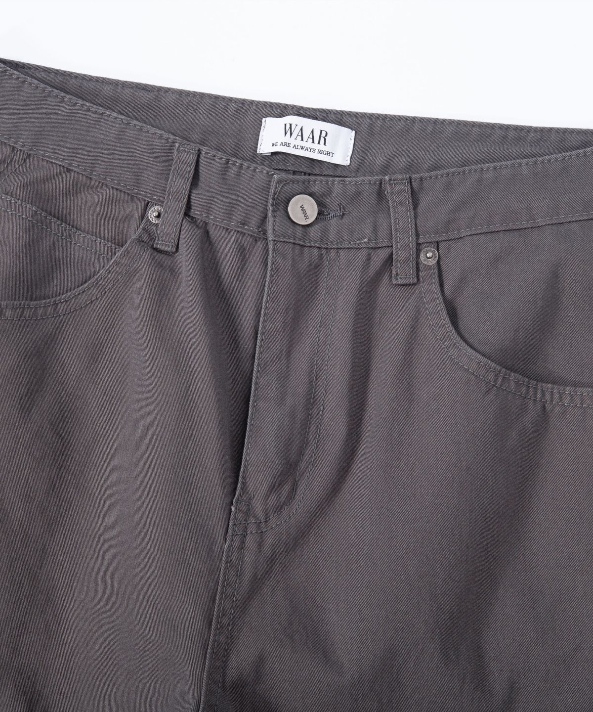 와르(WAAR) M293 치노 와이드 코튼 팬츠_토프