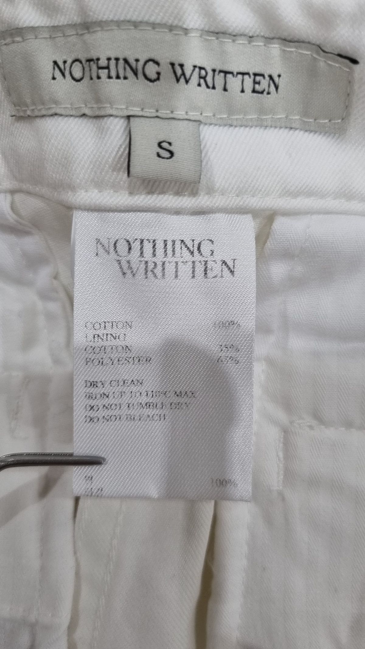낫띵리튼(NOTHING WRITTEN) 코튼 팬츠 S