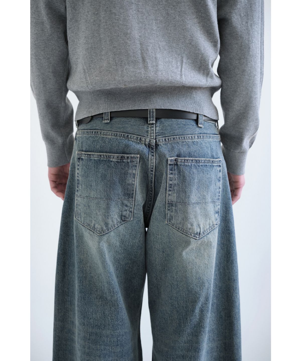 해칭룸(HATCHINGROOM) Wide Curve Jeans Vintage Blue