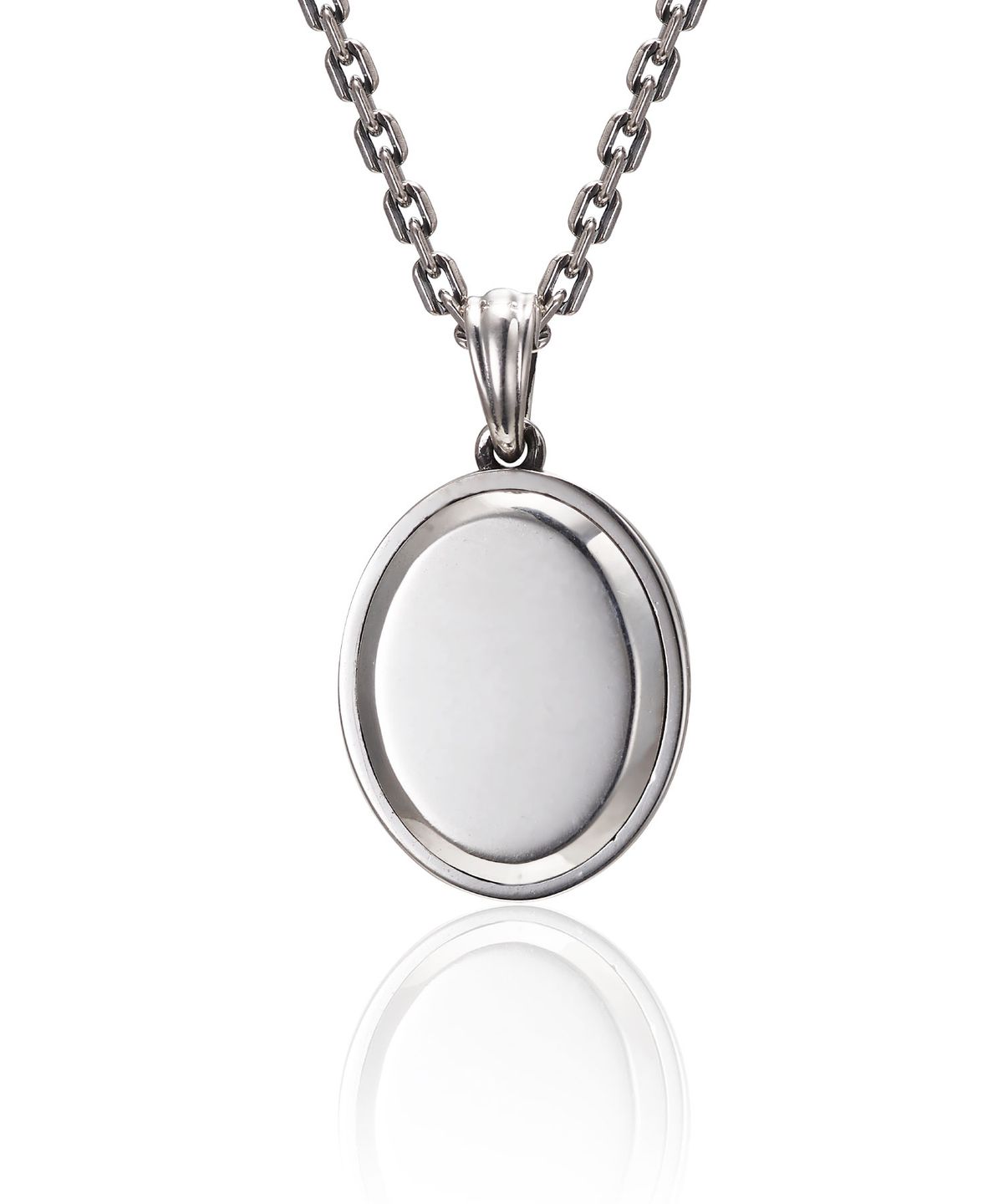 스팅925(STING925) Oval Top Initial Pendant