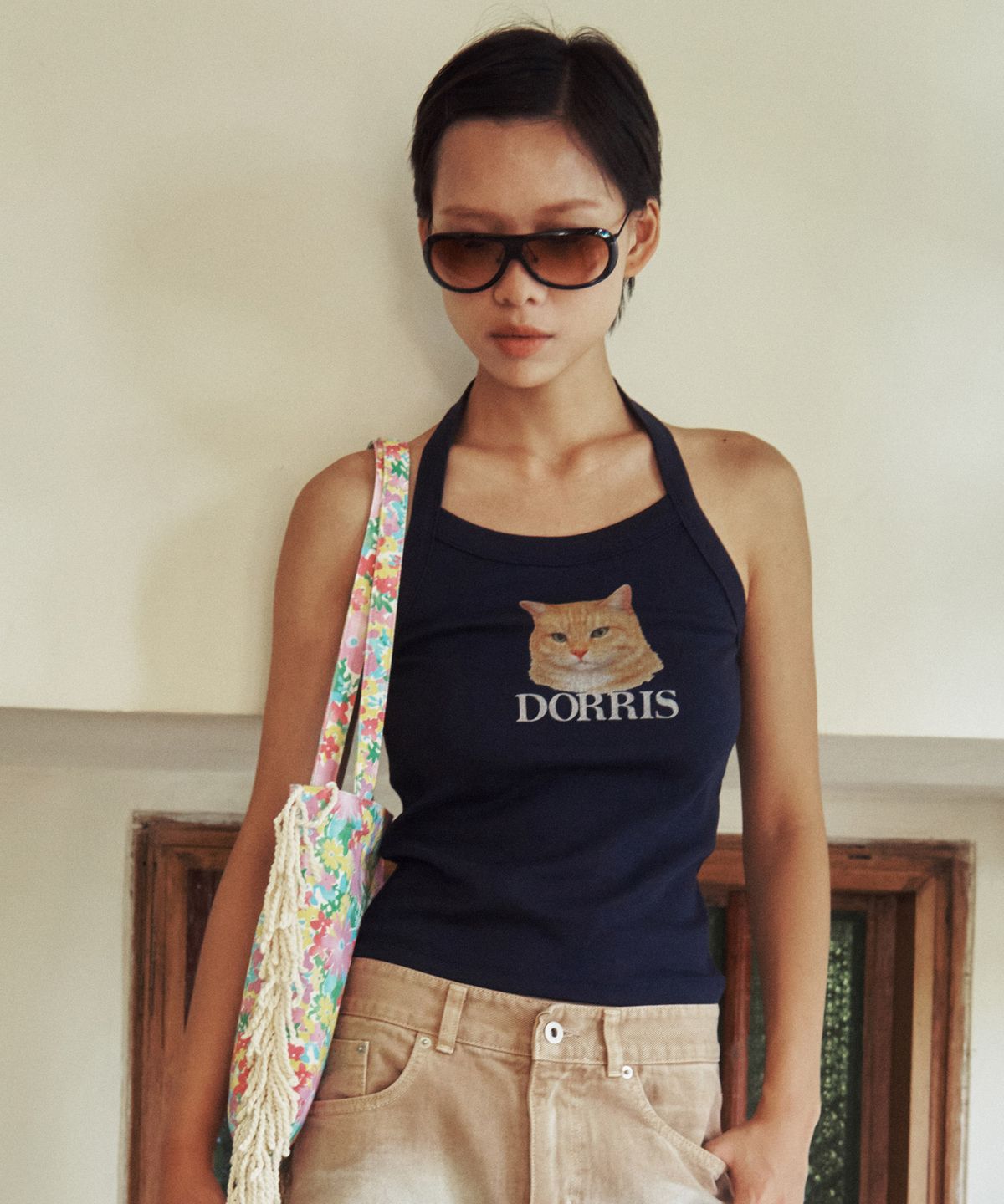 센토르(CENTAUR.KR) DORRIS HALTERNECK SLEEVELESS_NAVY
