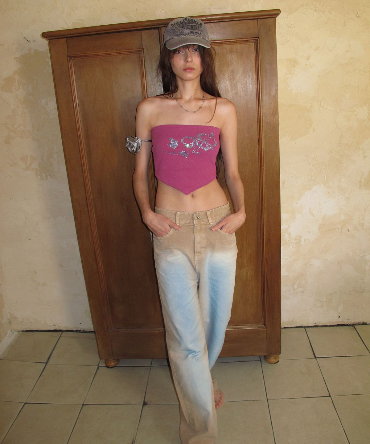 센토르(CENTAUR.KR) VIRGIN DIAMOND TUBE TOP_MAGENTA