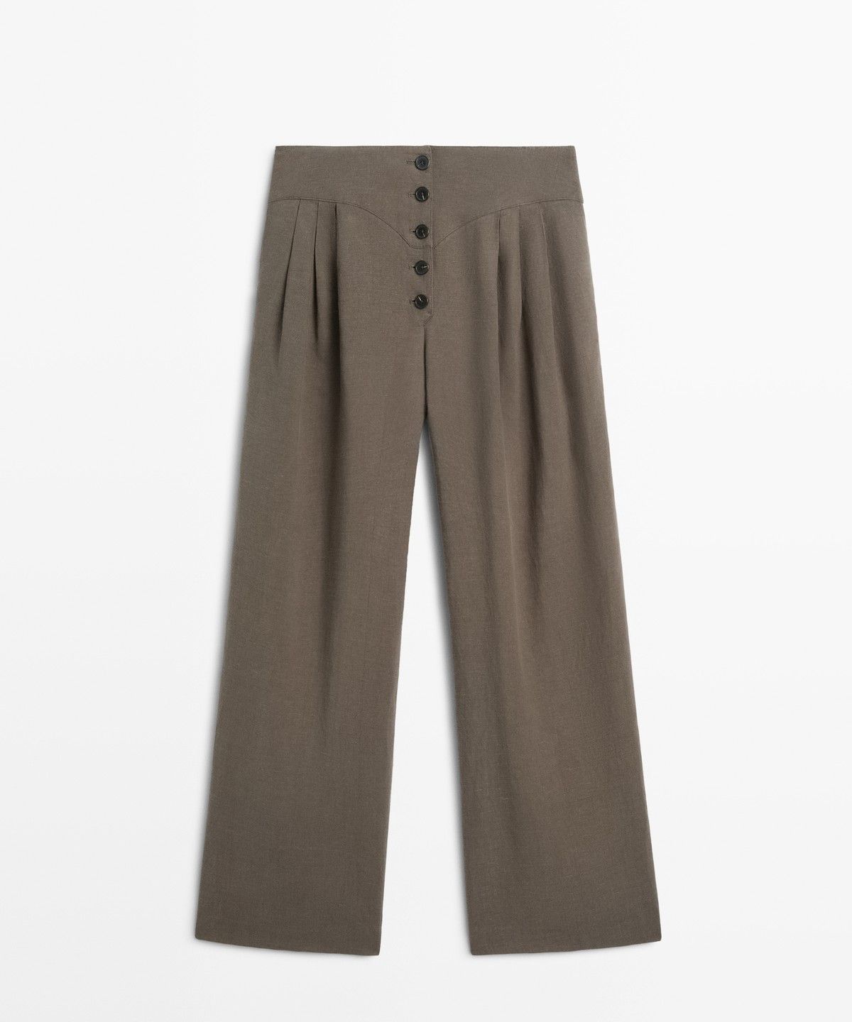 마시모두띠(MASSIMO DUTTI) 린넨 플리츠 팬츠