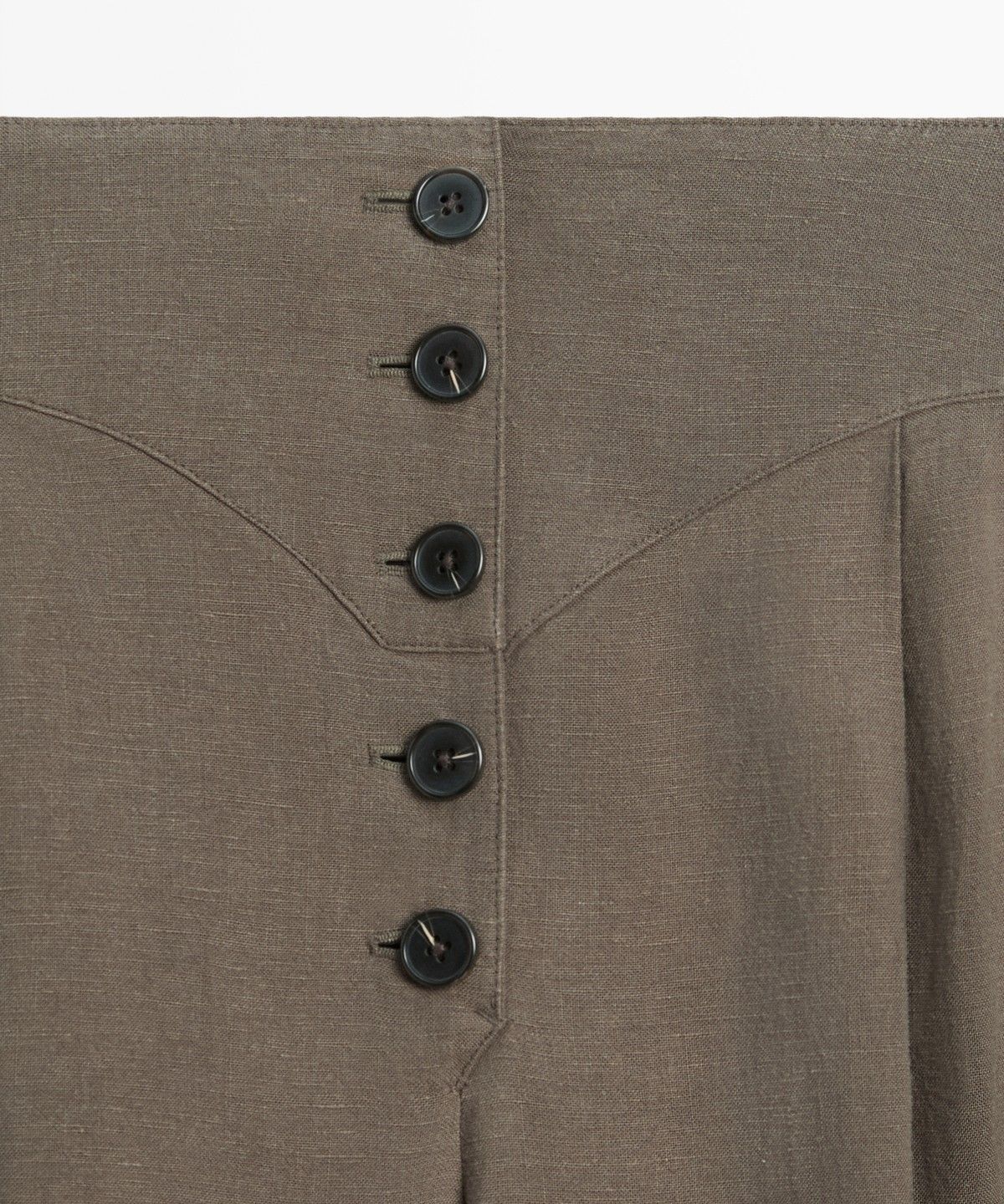 마시모두띠(MASSIMO DUTTI) 린넨 플리츠 팬츠