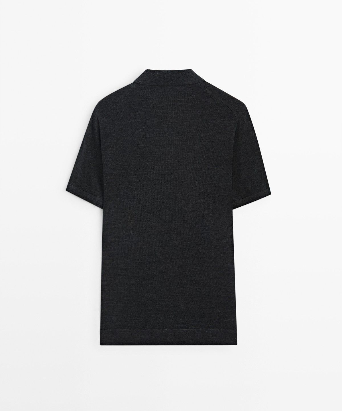 마시모두띠(MASSIMO DUTTI) 울 블렌드 반팔 니트 폴로셔츠