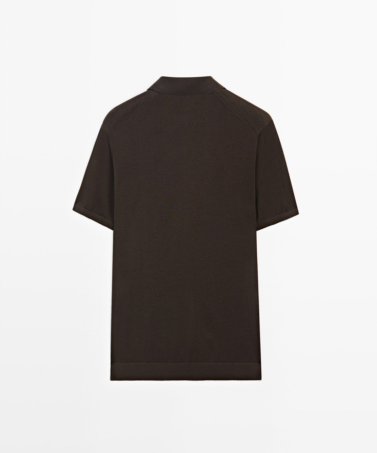 마시모두띠(MASSIMO DUTTI) 울 블렌드 반팔 니트 폴로셔츠