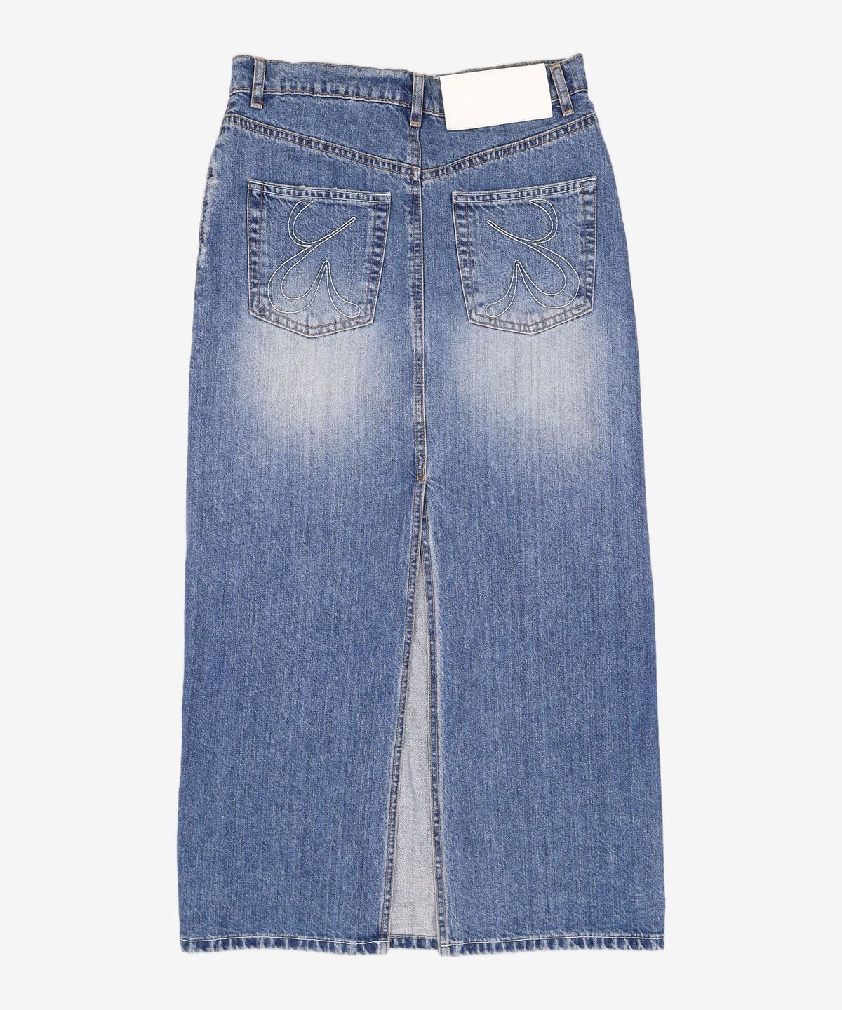 글로니(GLOWNY) 94 MID-RISE DENIM LONG SKIRT (BLUE) M