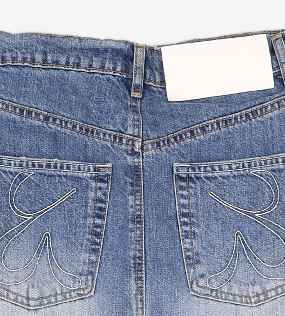 글로니(GLOWNY) 94 MID-RISE DENIM LONG SKIRT (BLUE) M