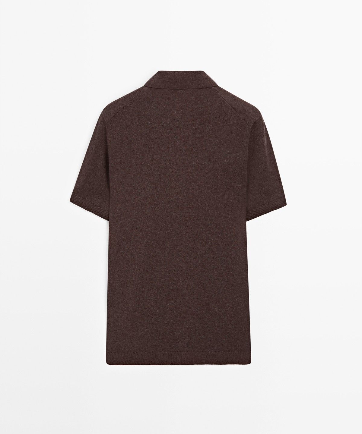 마시모두띠(MASSIMO DUTTI) 버튼 반팔 니트 티셔츠