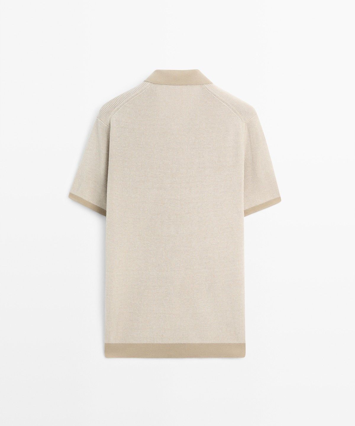 마시모두띠(MASSIMO DUTTI) 100% 코튼 니트 폴로 스웨터