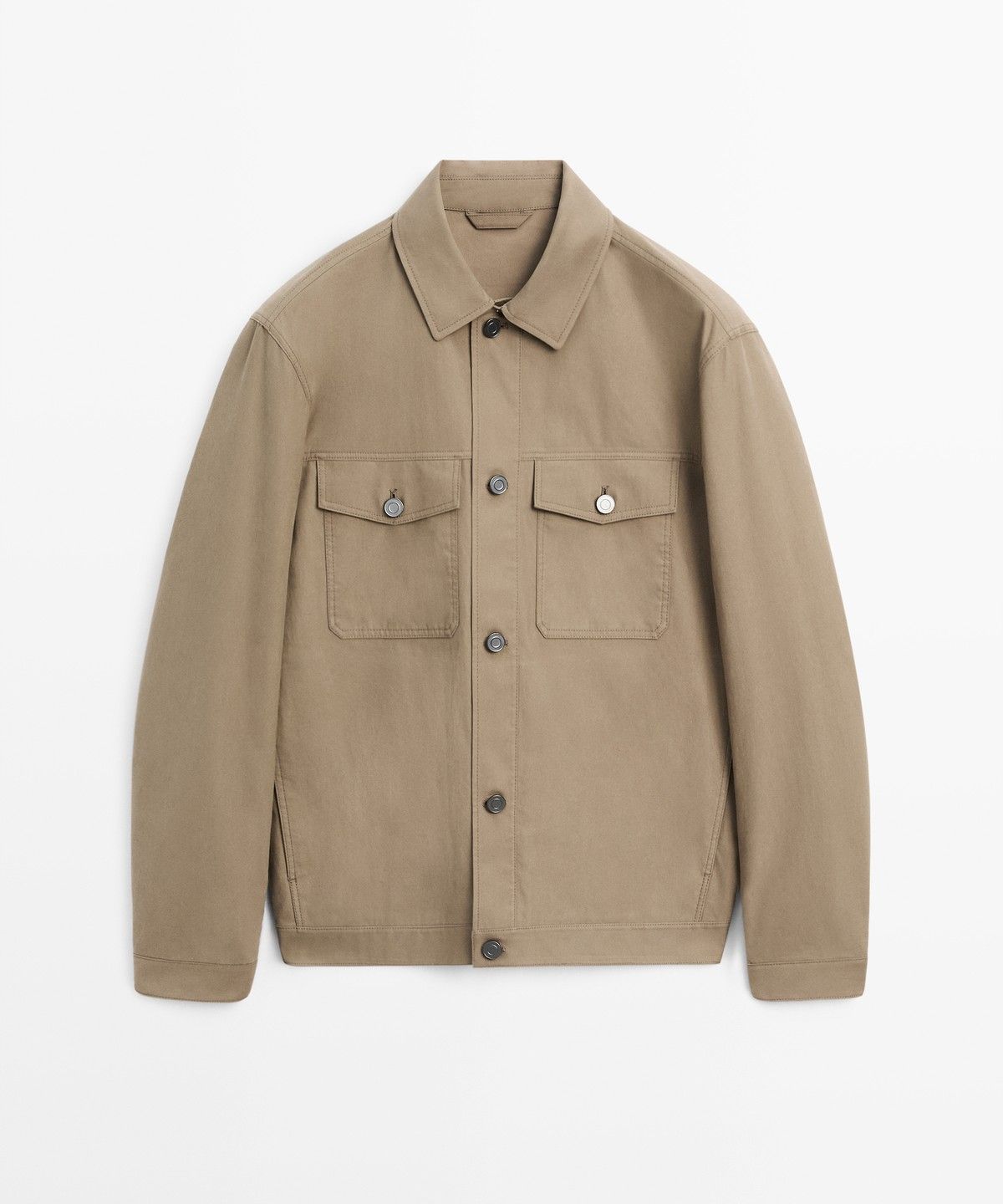 마시모두띠(MASSIMO DUTTI) 더블 포켓 트러커 스타일 재킷