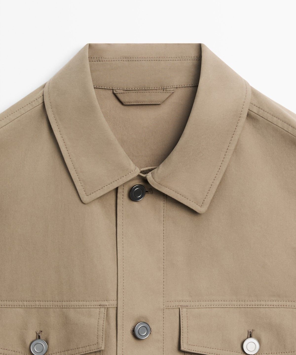 마시모두띠(MASSIMO DUTTI) 더블 포켓 트러커 스타일 재킷