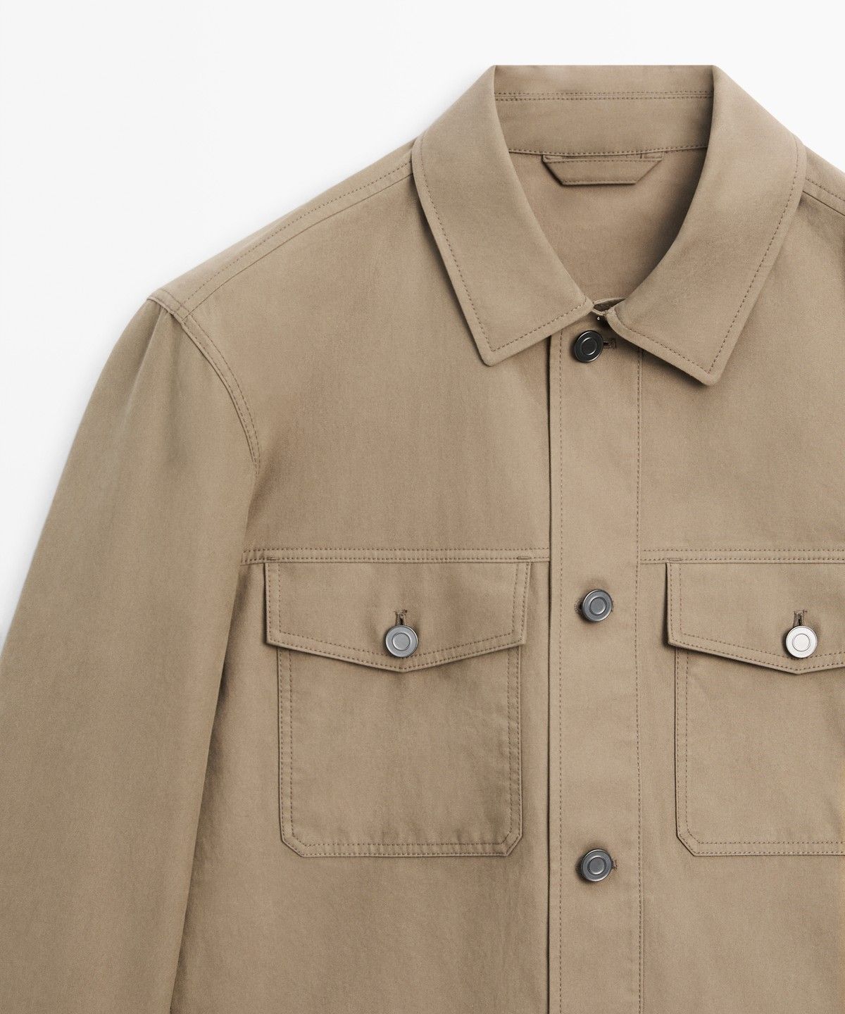 마시모두띠(MASSIMO DUTTI) 더블 포켓 트러커 스타일 재킷
