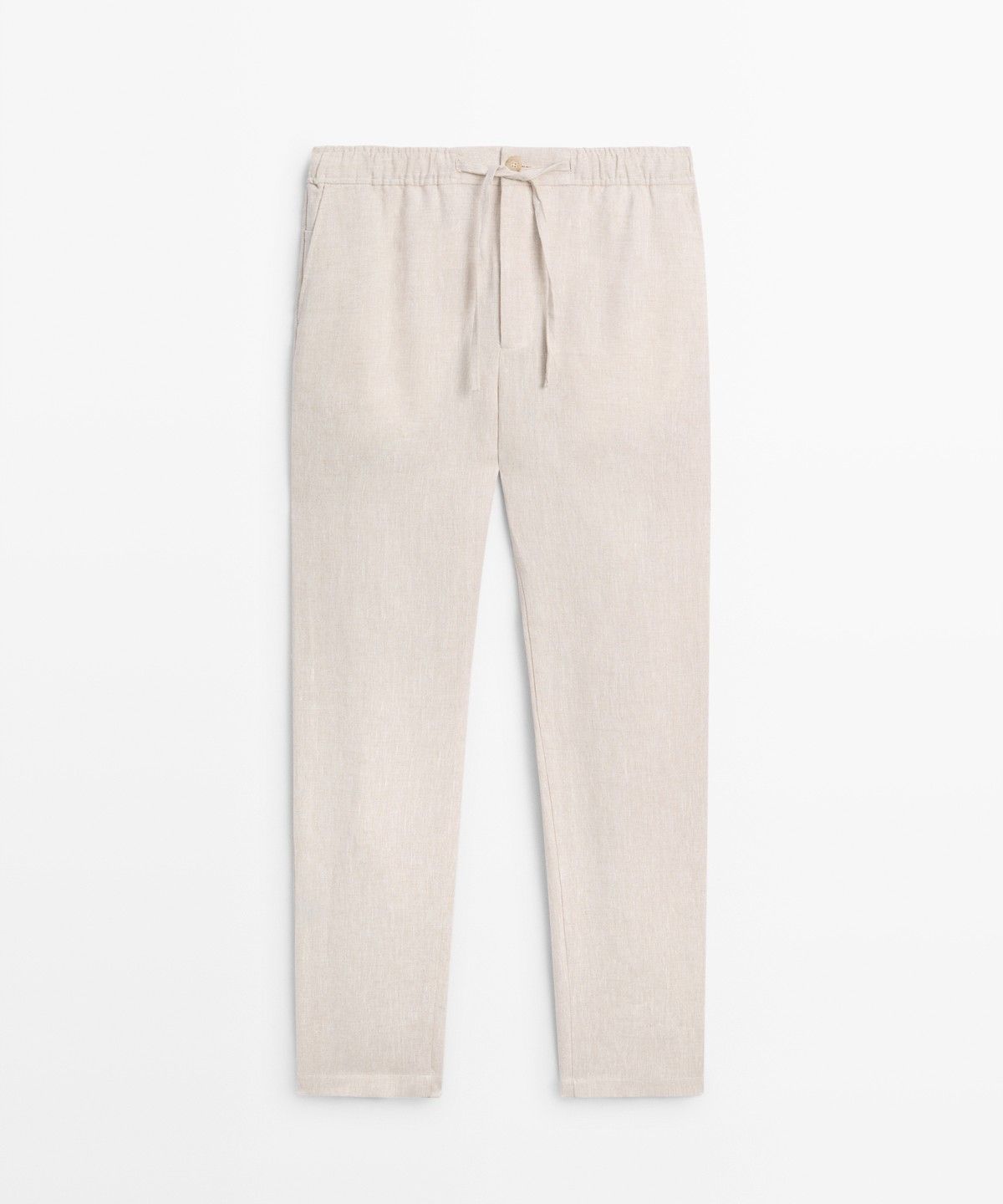 마시모두띠(MASSIMO DUTTI) 100% 린넨 조거핏 팬츠