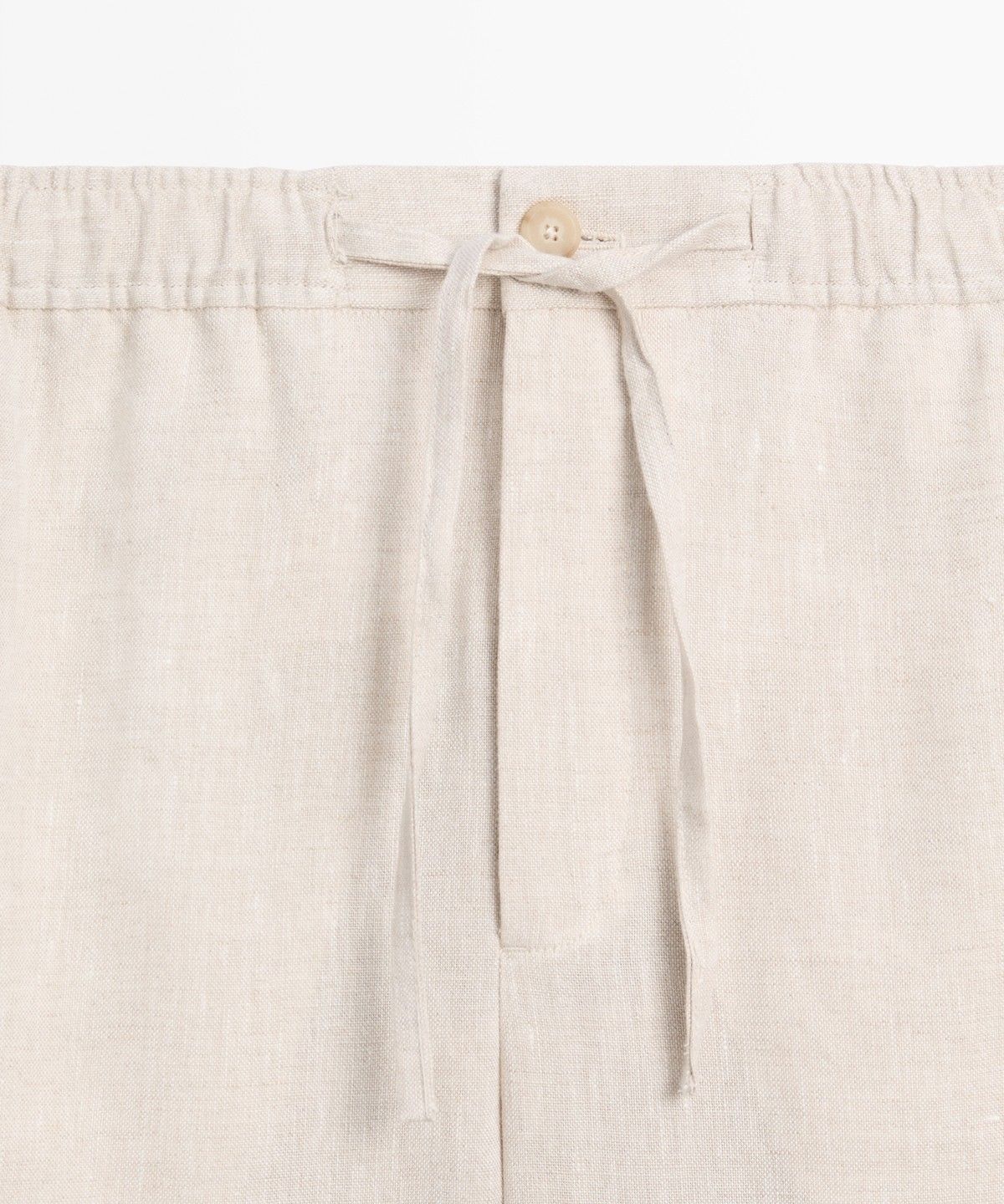 마시모두띠(MASSIMO DUTTI) 100% 린넨 조거핏 팬츠